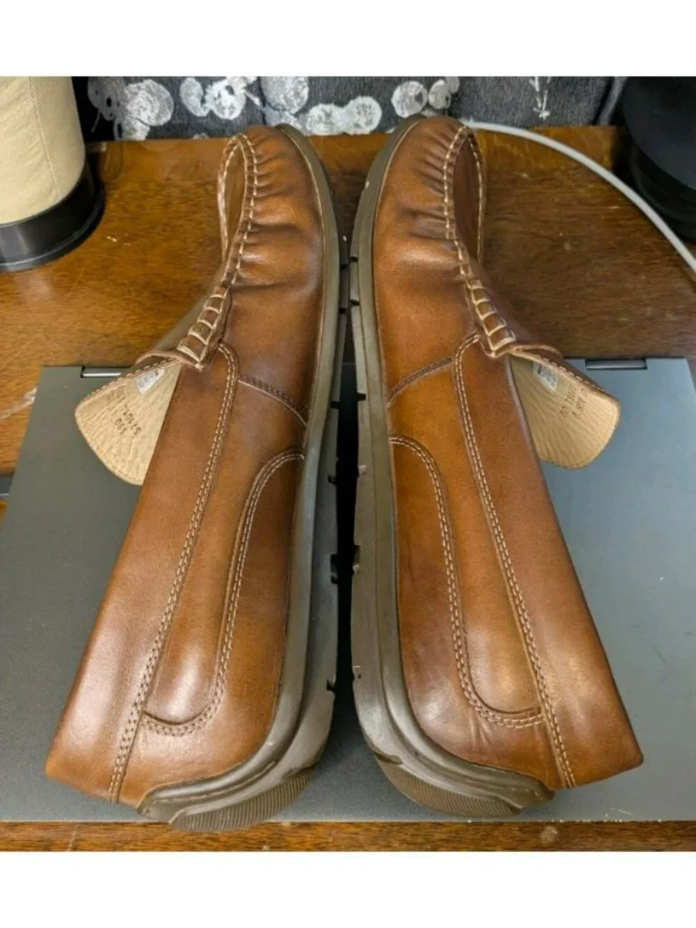 Ecco Leather Penny Loafer Slip On Dress Men's Shoes US 13-13.5 Extra Width